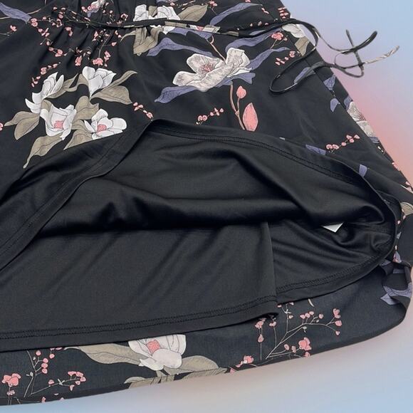 STORK & BABE MATERNITY Women’s Small Black Floral Dress - Picture 5 of 6